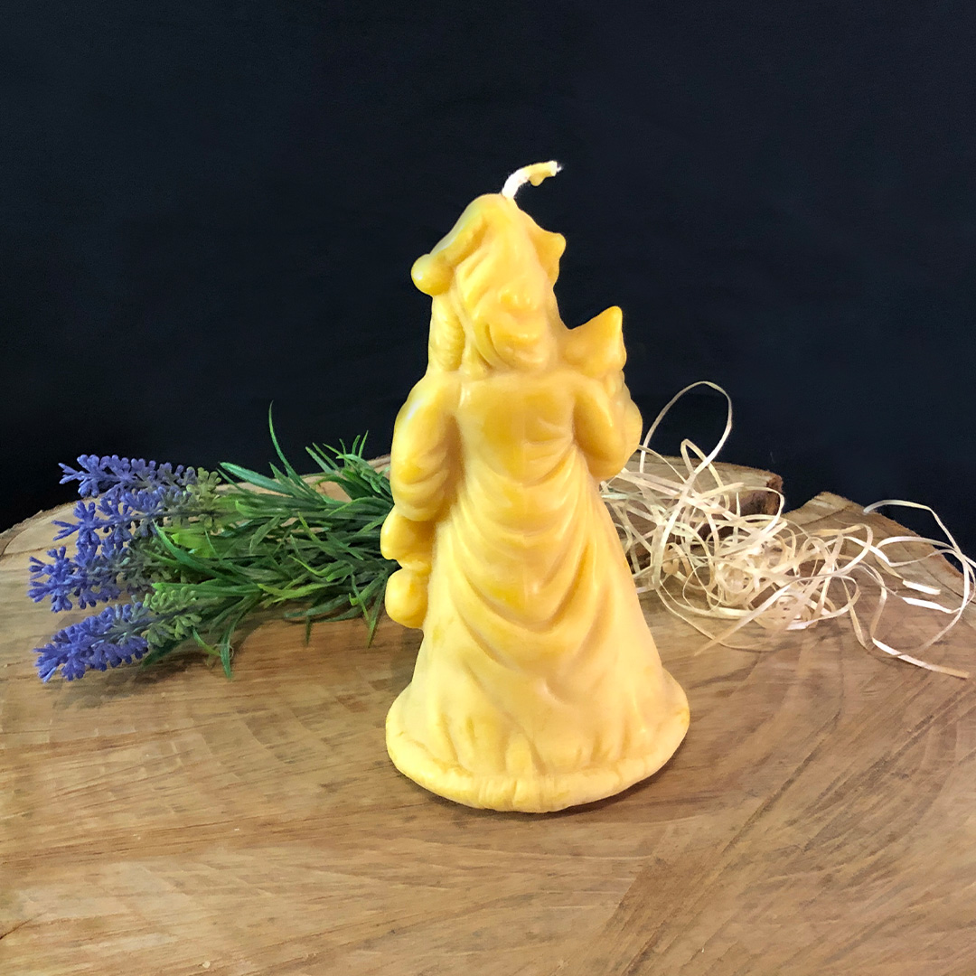 Bienenwachskerze "Weihnachtsmann"  groß