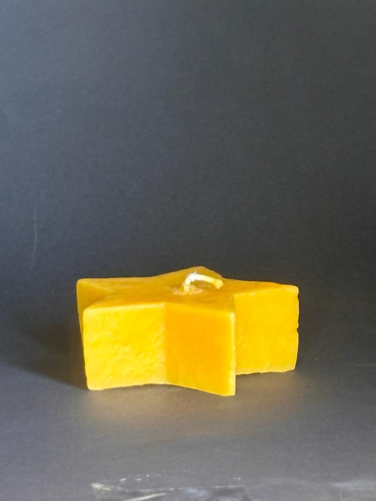 Bienenwachskerze "Stern Form"