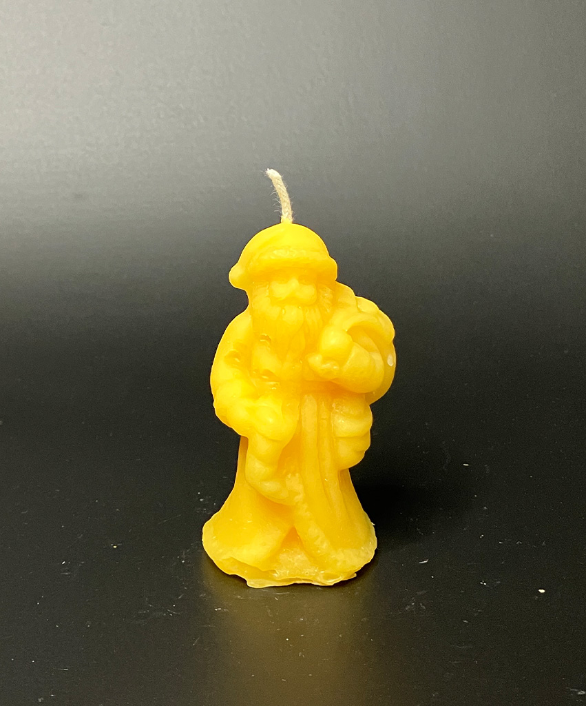 Bienenwachskerze "Nikolaus " klein