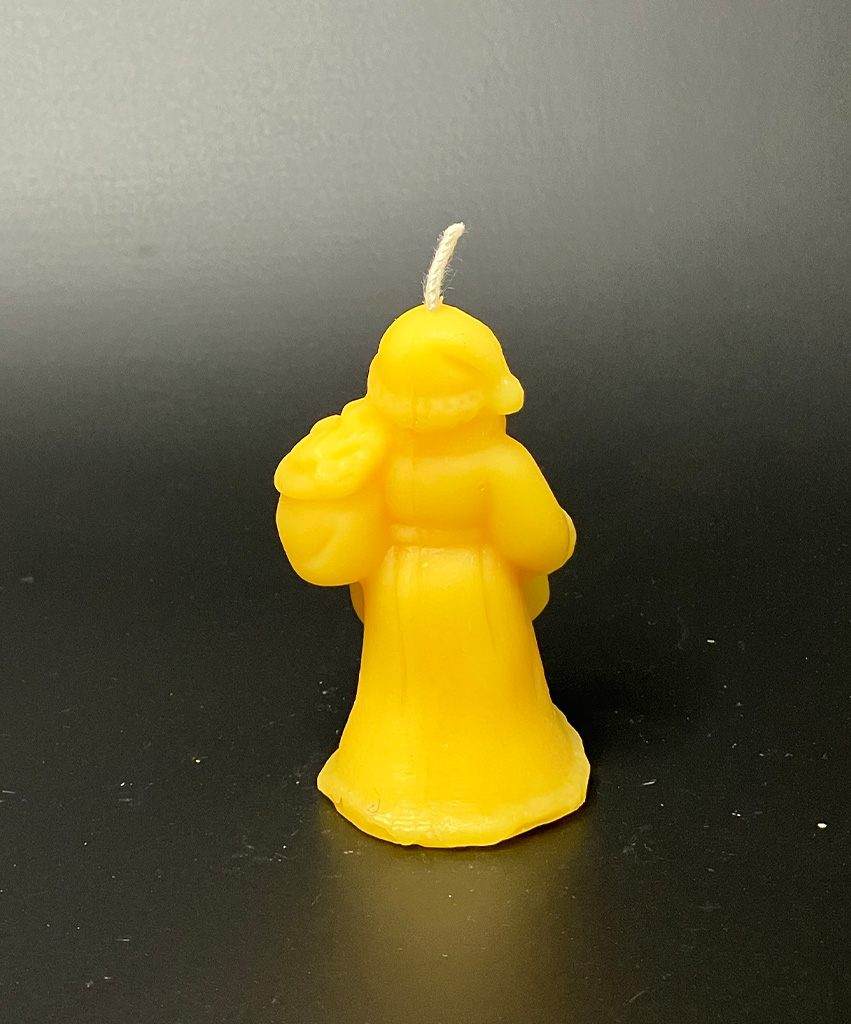 Bienenwachskerze "Nikolaus " klein
